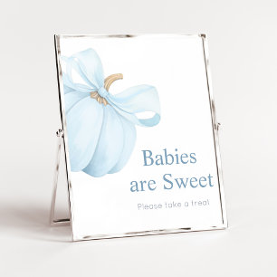 Boy Minimalist Little Pumpkin Babies are Sweet Poster