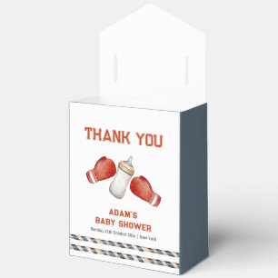 Boy Modern Boxing Little Champion Baby Shower Favour Box