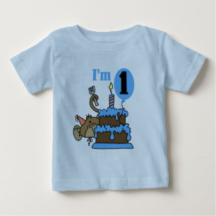 Boy Monkey I'm 1 Birthday Tshirts and Gifts