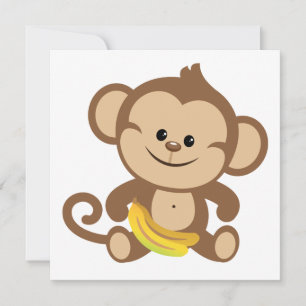 Boy Monkey With Banana