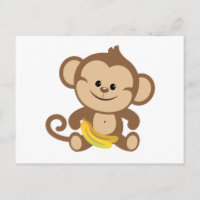 Boy Monkey With Banana