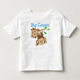 Boy Monkeys Big Cousin Toddler T-Shirt