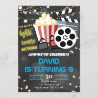Boy Movie Night Party Backyard Movies Birthday