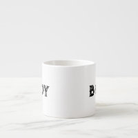 Boy name Style Espresso text Speciality Mug