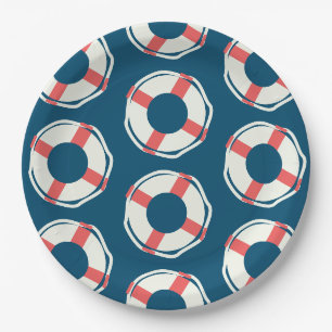 Boy Nautical Ocean Pool Birthday Baby Shower Party Paper Plate