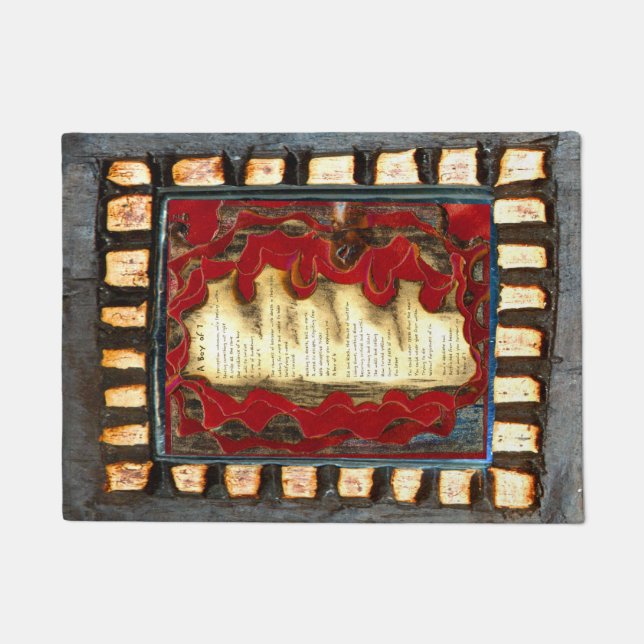 Boy of 7 doormat (Front)