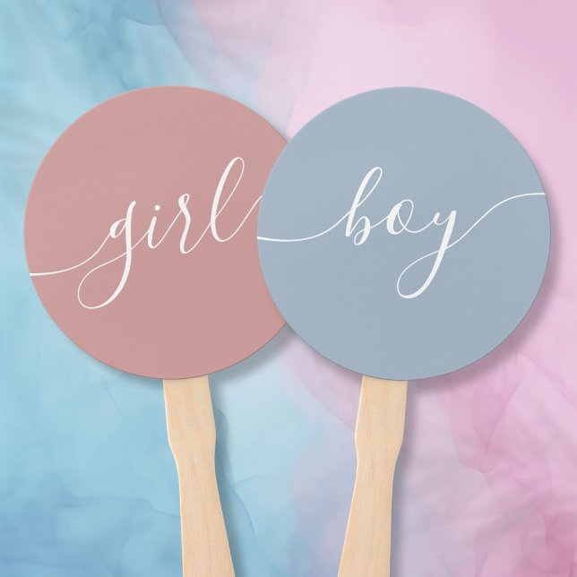 Boy Or Girl Baby Shower Game Hand Fan (Boy Or Girl Baby Shower Game Hand Fan)