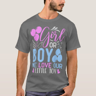 Boy Or Girl Balloons Baby Se Gender Reveal Party I T-Shirt