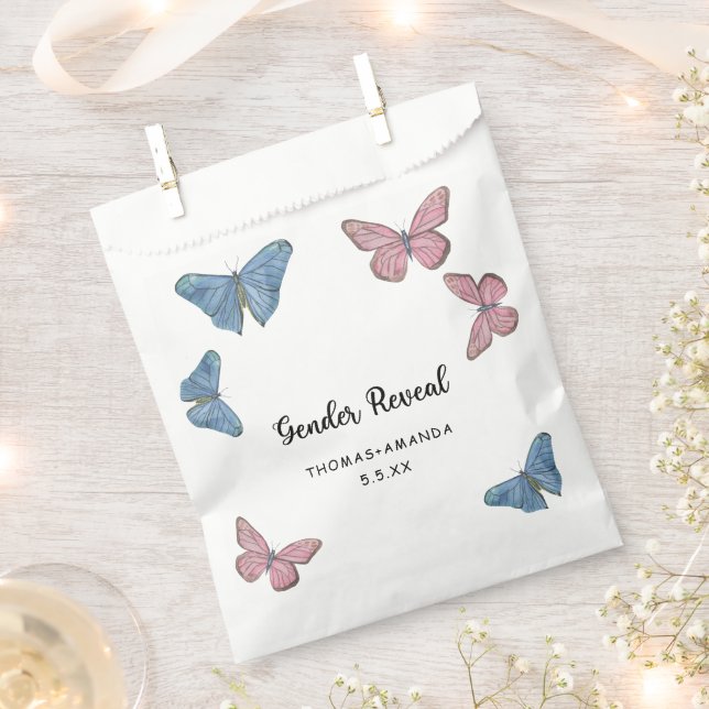 Boy or girl. Gender reveal Favour Bags (Clipped)