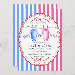 Boy or Girl Gender Reveal Invitation