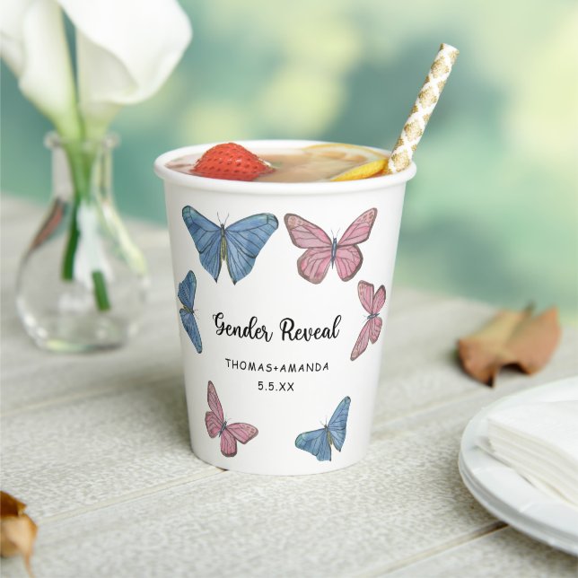 Boy or girl. Gender reveal Paper Cups (Insitu)