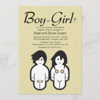 Boy or Girl Gender Reveal Party Invitation
