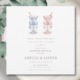 Boy Or Girl Minimalist Gender Reveal Invitation