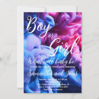 Boy or Girl Smoke Themed Baby Gender Reveal Party