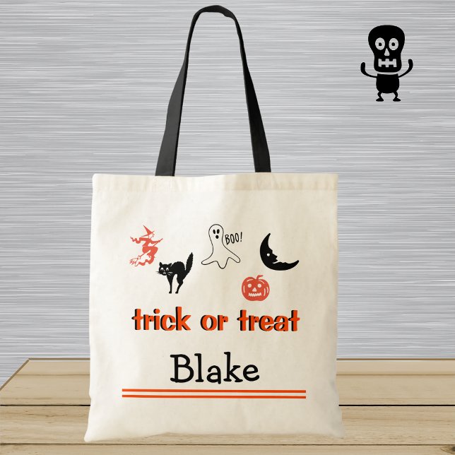 Boy or Girl Trick or Treat Kids Halloween Tote (Creator Uploaded)