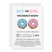 Boy or Girl We Doughnut Know Gender Reveal Brunch
