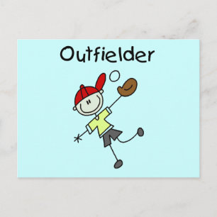 Boy Outfielder Tshirts and Gifts Postcard