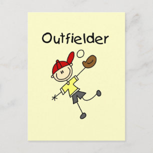 Boy Outfielder Tshirts and Gifts Postcard