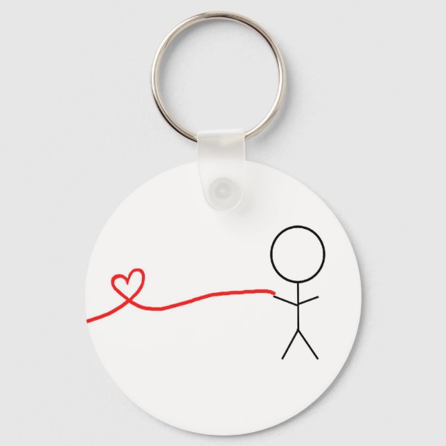 Boy Part of Matching Couples Keychain (Front)