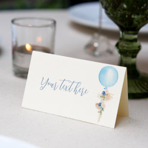 Boy Party Place Card Birthday Baby Shower