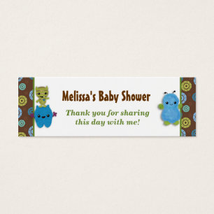 Boy Peek a Boo Monsters Baby Shower Favour Tags PA