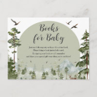 Boy Pine Tree Forest Baby Shower Books For Baby