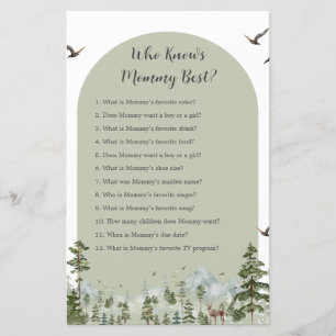 Boy Pine Tree Forest Mountain Who Know Mummy Best