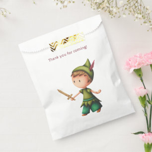 Boy Playing Pirates with Wooden Sword Thank You Favour Bags