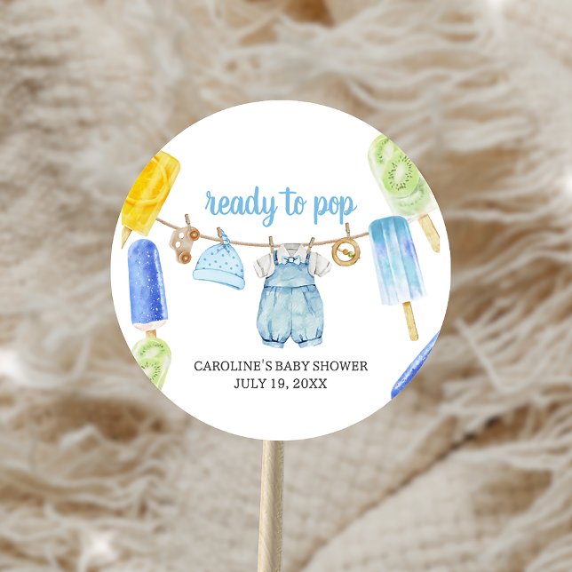 Boy Popsicle Baby Shower Favour Tags (Creator Uploaded)