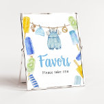 Boy Popsicle Baby Shower Favours Poster<br><div class="desc">Make your event special with this Popsicle Baby Shower with our cute and lovely printable Favours Sign featuring adorable Baby Clothes Baby Shower theme. Download, personalise, and create lasting memories with this perfect touch for your joyous celebration!
BS1076</div>