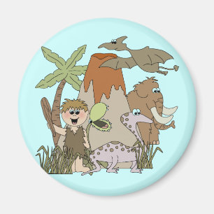 Boy Prehistoric Life Magnet