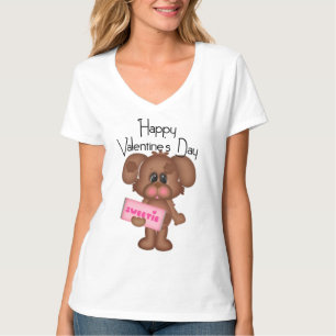 Boy Puppy Dog Happy Valentine's Day t-shirt 1