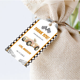 Boy Race Car Birthday Party  Gift Tags