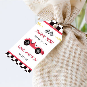 Boy Race Car Birthday Party  Gift Tags