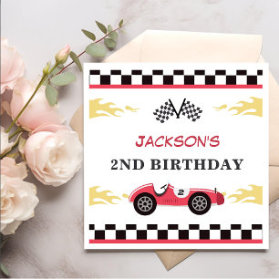 Boy Race Car Birthday Party Napkin