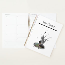 Boy Rain Fairy With Frog Daily Planner
