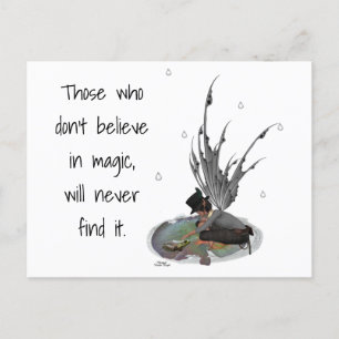 Boy Rain Fairy With Frog Posrcard Postcard