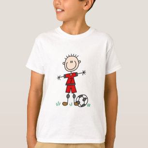 Boy Red Uniform Soccer T-shirts and Gifts