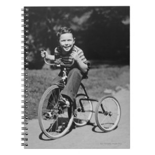 Boy Riding Tricycle Notebook