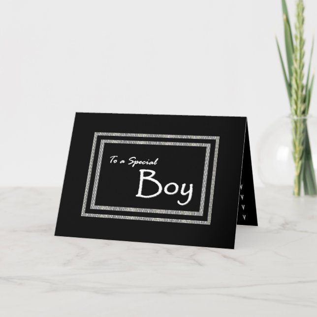 BOY Ring Bearer Wedding Invitation (Front)
