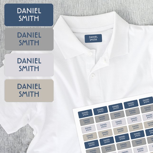 Boy School Daycare Name (Washable clothing labels for clothes, jackets, uniforms, and more!)