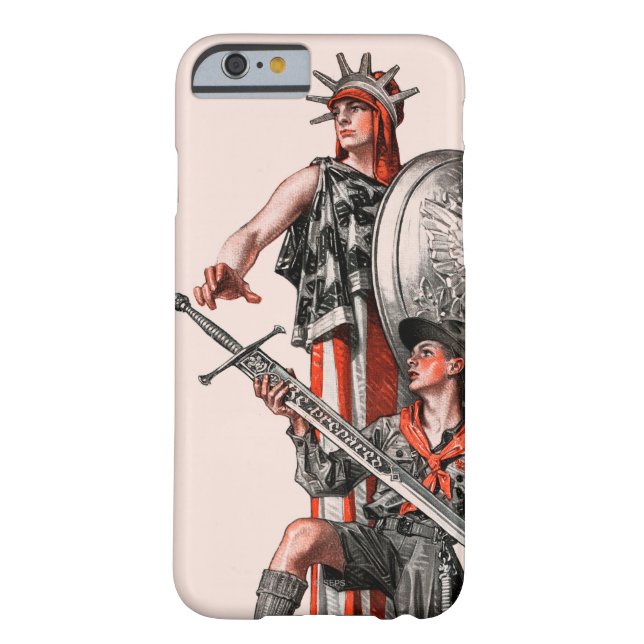 Boy Scout and Liberty Case-Mate iPhone Case (Back)