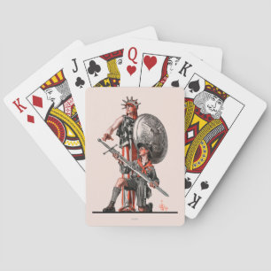 Boy Scout and Liberty Playing Cards