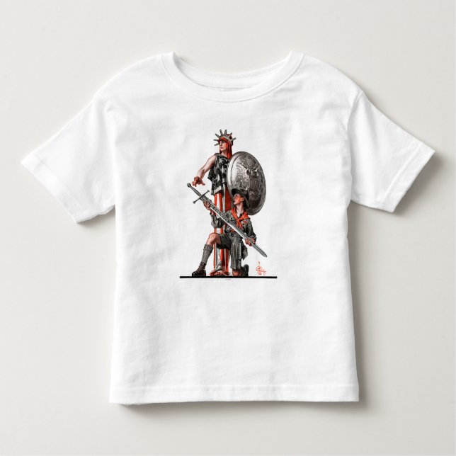 Boy Scout and Liberty Toddler T-Shirt (Front)