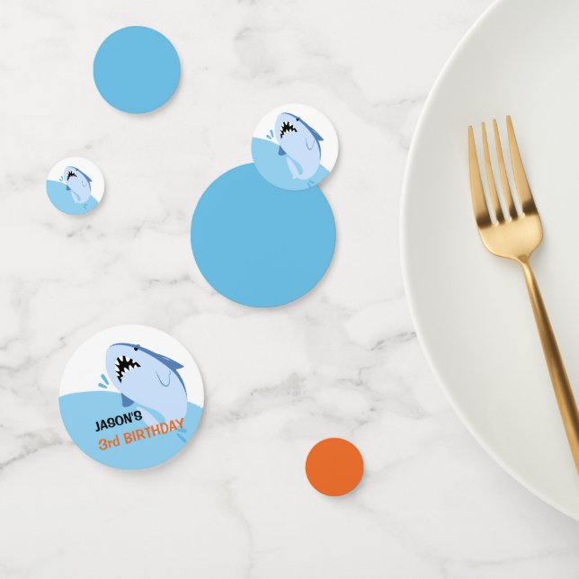 Boy Shark Birthday Party Supplies Kids Decor Sea Confetti (Group)