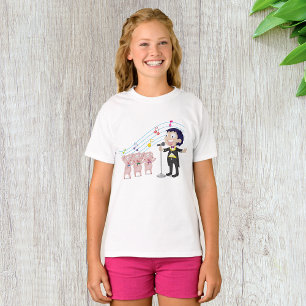 Boy Singing with Three Pigs Choir T-Shirt