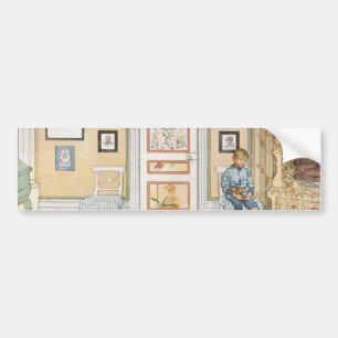Boy Sitting in the Corner (by Carl Larsson) Bumper Sticker