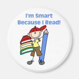 Boy Smart Because I Read Magnet
