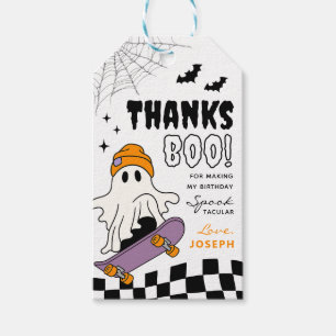 Boy Spooky Halloween Birthday Favour Tags