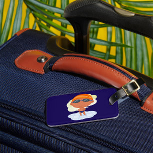 Boy Swimming Luggage Tag